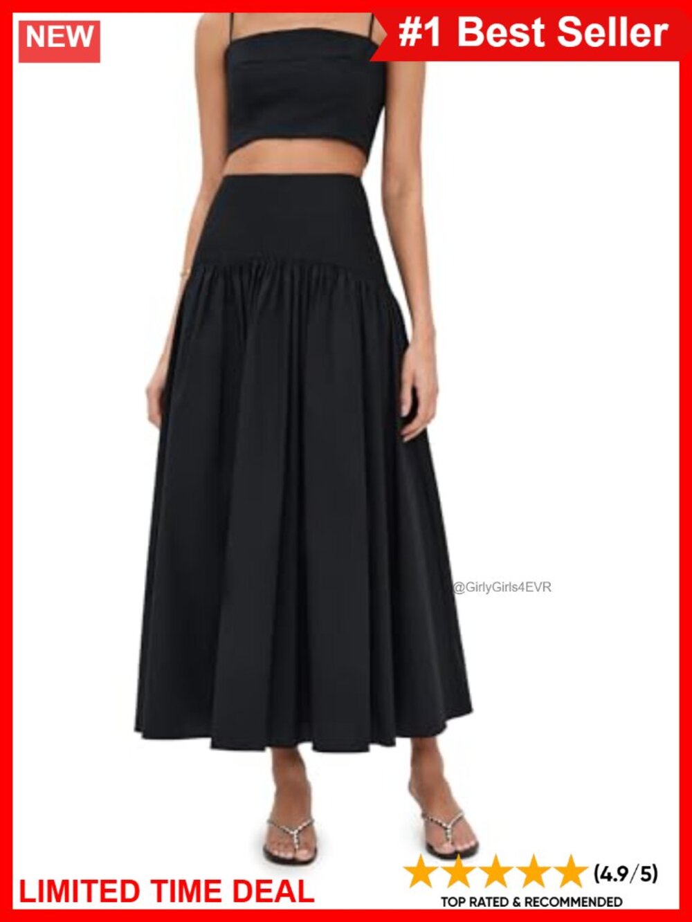 Drop Waist High Rise Lightweight Stretch Poplin Skirt Wear to Work